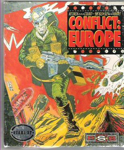 Conflict Europe box art for Atari ST